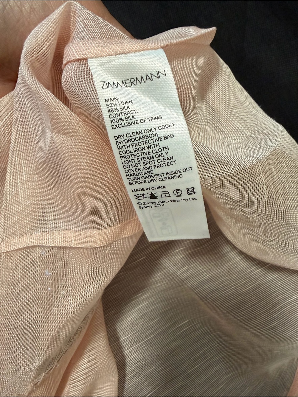 Zimmermann Matchmaker Embellished Pink Short-Sleeve Top - NWT - AU0/US4 - Picture 6 of 10